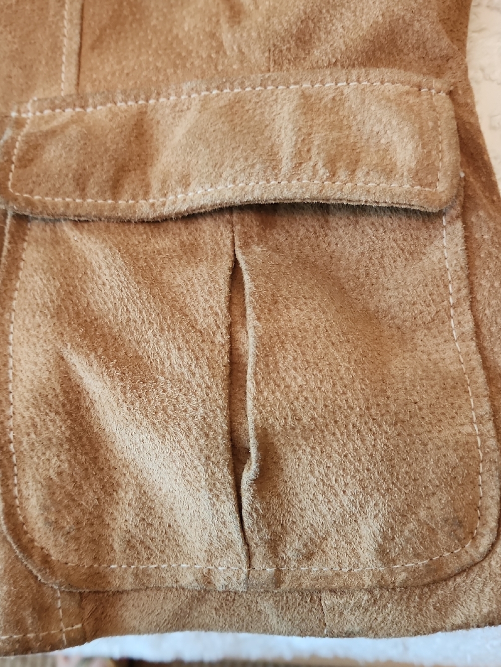 VTG Wilsons Leather Women’s Suede Blazer Jacket - Beige/Tan - Picture 5 of 9